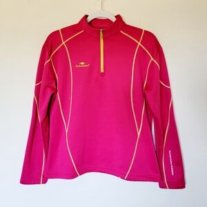 Autobahn‎ Quarter Zip Technical Pullover in Pink